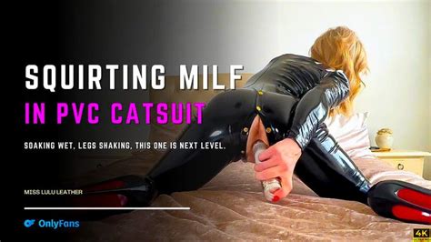 Squirting MILF In PVC Catsuit And Louboutins Miss Lulu Leather Clips Sale
