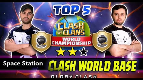 NEW Top 5 Clash World Per Qualifier Bases Space Station Th14 War Base