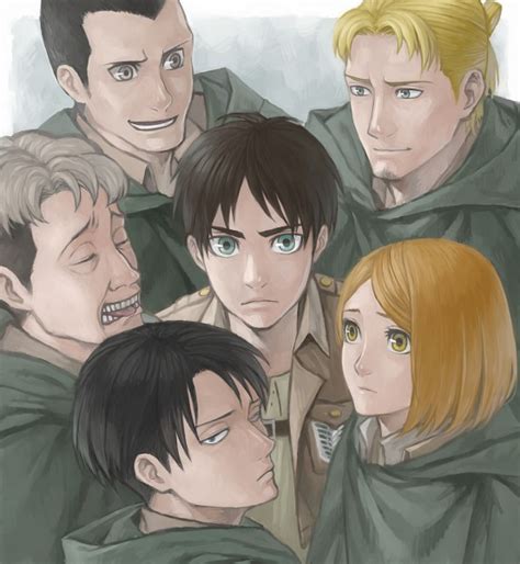 ☤snk☤levis Squad Shingeki No Kyojin Attack On Titan Fan Art