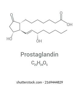 Prostaglandin I Prostaglandin Biomolecule Molecular Formula Stock