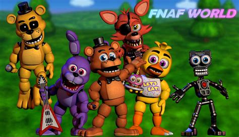 Fnaf World C4d Meet The Gang By Leuhantoons On Deviantart