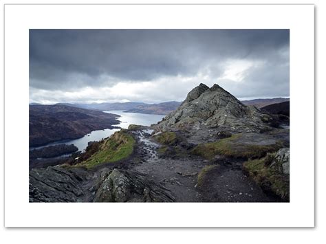 Winter light on Loch Katrine from Ben A'an, Loch Lomond and the ...