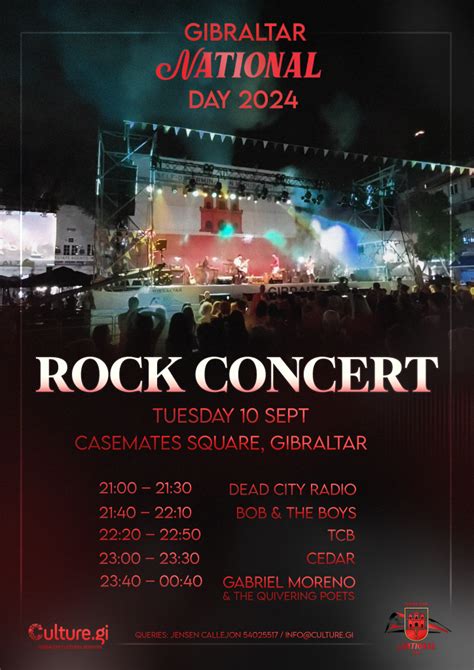 Gibraltar National Day 2024 Rock Concert Gibraltar Cultural Services