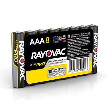 Rayovac Ultra Pro AAA Alkaline Batteries 1 5 Volt