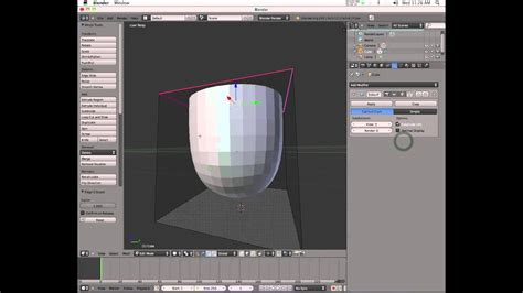 Blender 3d The Subdivision Surface Modifier And Edge Creasing Youtube