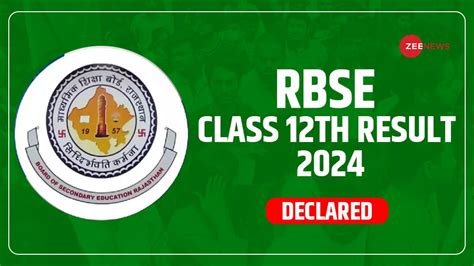 Rajasthan Board Result 2024 RBSE Class 12th Result Declared At