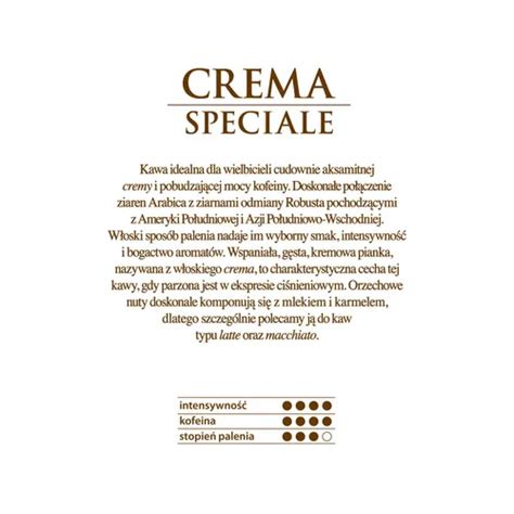 Kawa Ziarnista VASPIATTA Crema Speciale 1kg Najlepsza Cena Opinie