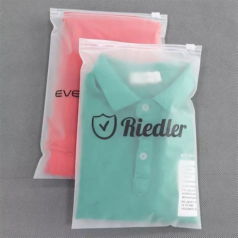 Customized Biodegradable Frosted Plastic Clothing Clothes Package