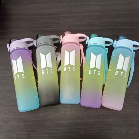 Jual Botol Minum Tumblr Bts Bt Liter Ml Gradasi Viral Shopee