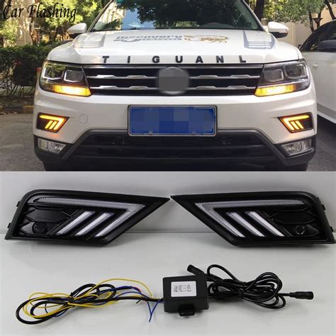 Wholesale Car Styling 2pcs For Volkswagen VW Tiguan 2017 2018 LED DRL