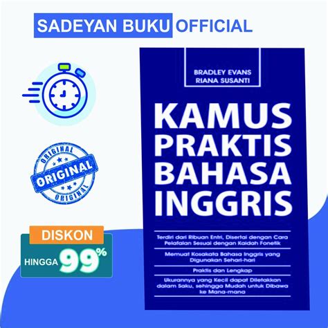 Jual Kamus Praktis Bahasa Inggris Bradley Evans Riana Susanti Sketsa