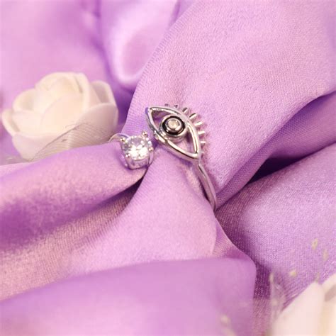 Silver Evil Eye Ring Salty Salty Accessories