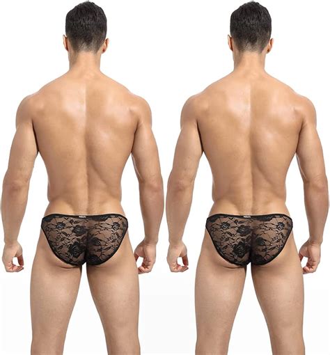 Evankin Men S Floral Lace Transparent Underwear Sissy Panty Mesh