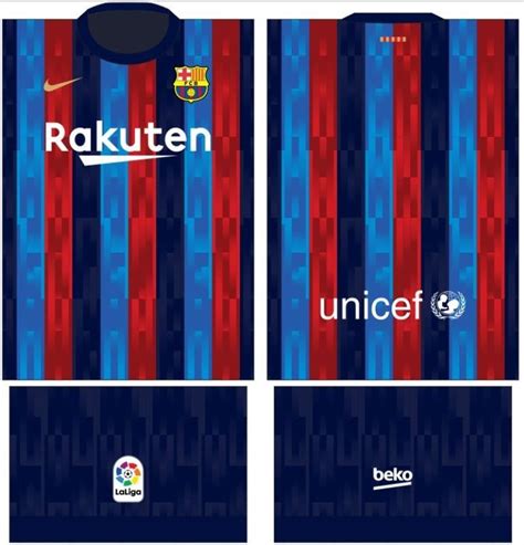 Barcelona Local 2022 2023 Concept Diseño de camisetas deportivas