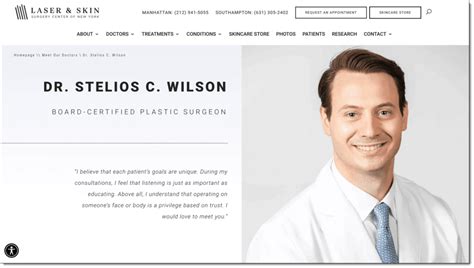 Meet Dr Stelios C Wilson Of Laser And Skin Surgery Center In New York