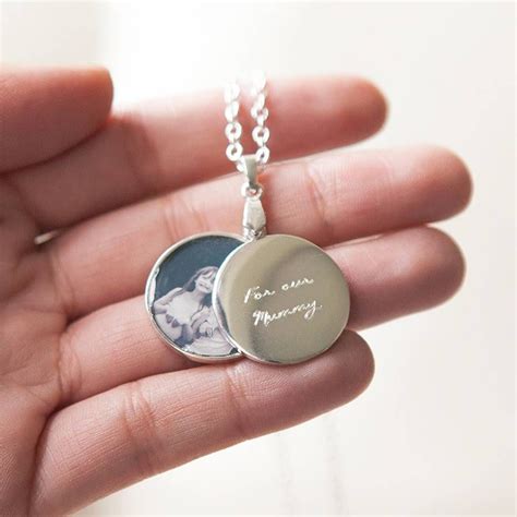 Personalised Sterling Silver Engraved Photo Locket By Button And Bean