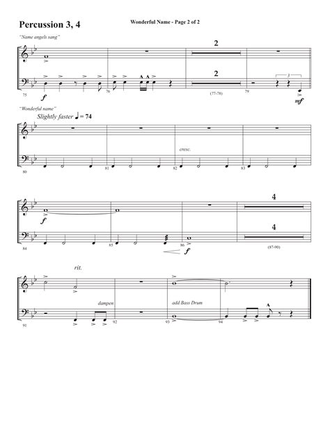 Wonderful Name Choral Anthem Satb Percussion Sheet Music Pdf Semsen Music Arr John Bolin