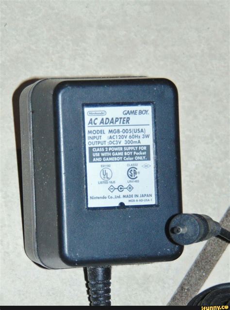 Official Nintendo Gameboy Power Adapter Ame Ac Adapter Model Gos Usa