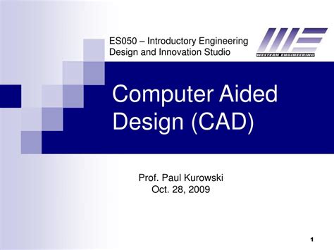 PPT Computer Aided Design CAD PowerPoint Presentation Free