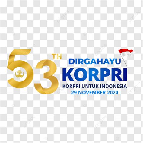 Greeting Card For The 2024 Korpri Anniversary With 53rd Korpi Logo