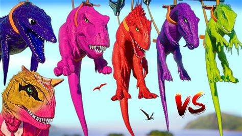 Ant Man Carnotaurus Baryonyx Vs Godzilla I Rex T Rex Jurassic World