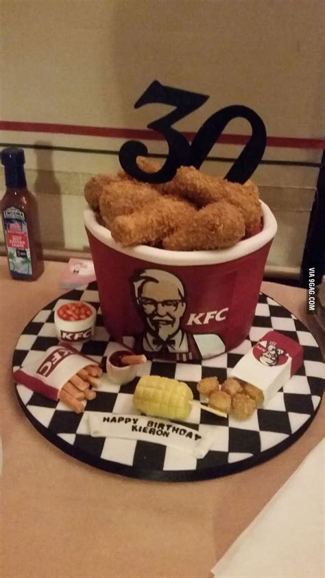 My friends awesome KFC birthday cake - 9GAG