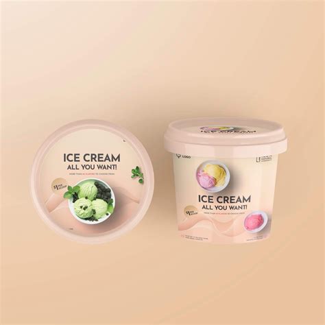 Free Ice Cream Cup Mockup Psd Template Mockup Den