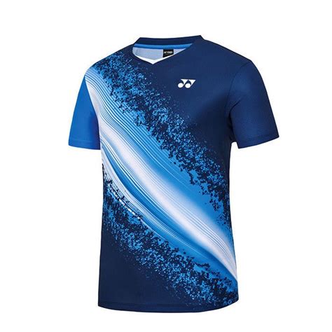 Yonex S S Collection Men S Badminton Round T Shirts Navy Nwt