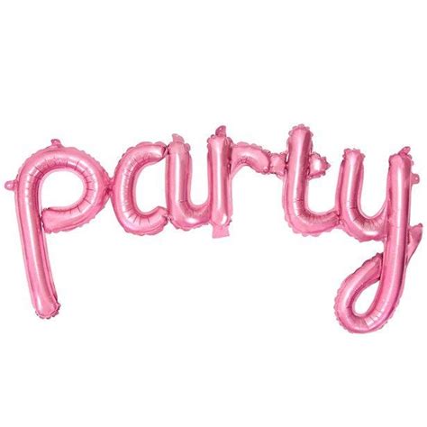 Pink Party Phrase Foil Balloon Party Delights