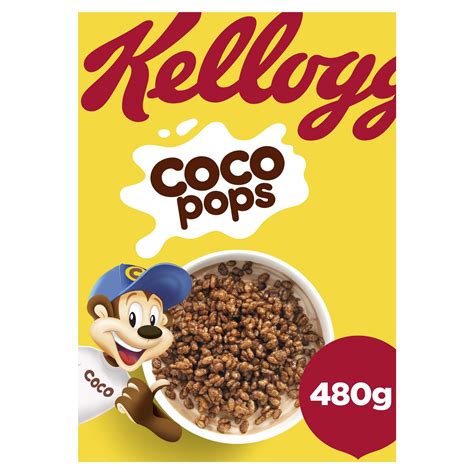 Buy Kelloggs Coco Pops Breakfast Cereal Box 480g Online At