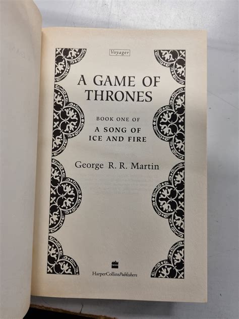 A Game Of Thrones First Edition Second Impression Atlantis Books