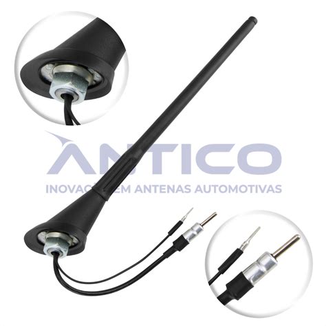 AN067 Antena De Teto Amplificada Traseira VW Haste MegaFlex