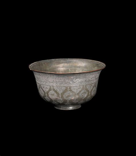 Bonhams A Safavid Tinned Copper Bowl Persia 17th Century