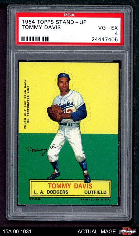 1964 Topps Stand Up Tommy Davis Dodgers PSA 4 VG EX EBay