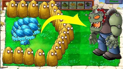 Plants Vs Zombies Mini Game 999 Winter Melon And Gloom Shroom Vs