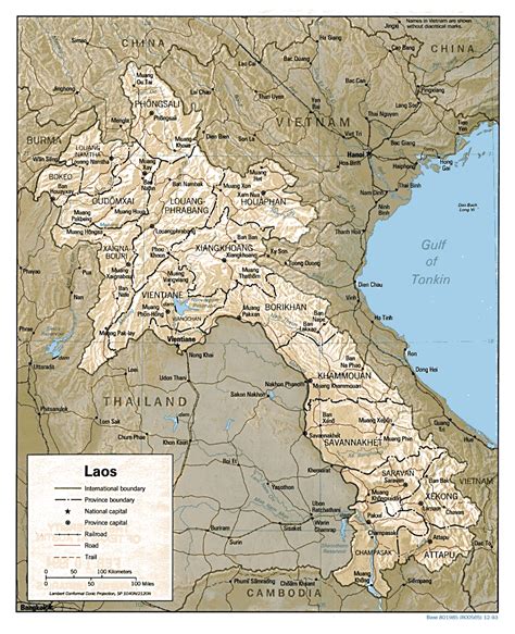 Maps Of Laos Detailed Map Of Laos In English Tourist Map Of Laos