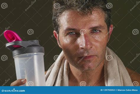 Man Looking At His Sweaty Armpit Royalty Free Stock Image