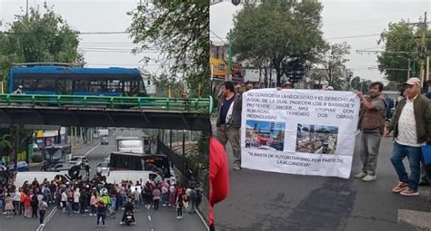 Tómalo en cuenta Bloqueos por manifestantes colapsan Ermita y Tlalpan