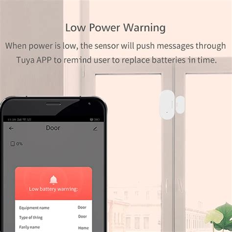 Zigbee Capteur De Porte Intelligent Tuya D Tecteur Ouverture Et
