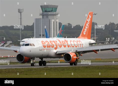 An Easyjet Airbus A Taxiing The Tails Of A First Choice Airways