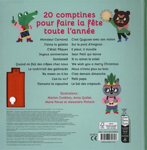 Mon recueil de comptines pour faire la fête de Cocklico Marion Album