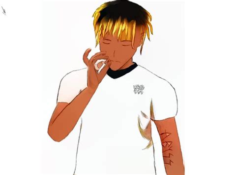 I Tried Drawing Juice Wrld In My Own Art Style Tell Me What You Guys