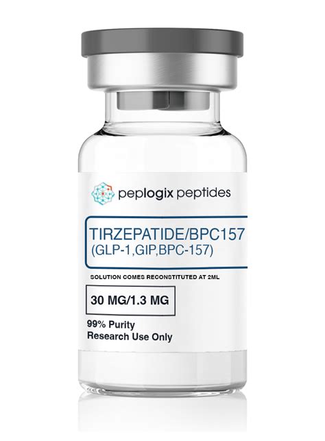 Tirzepatide Bpc Reconstituted Peplogix Peptides