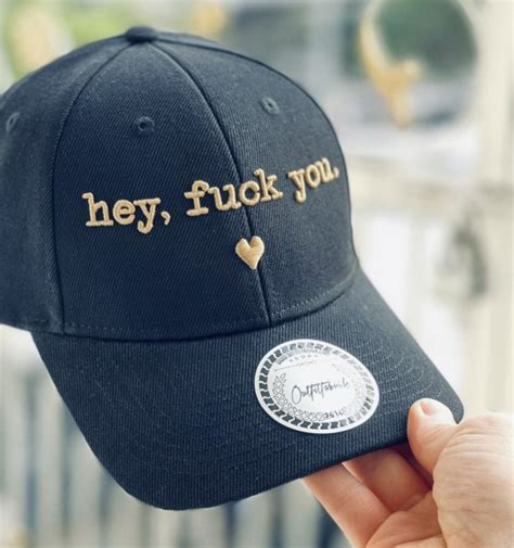 Basecap Hey Fuck You Schwarz OUTFITFABRIK DE
