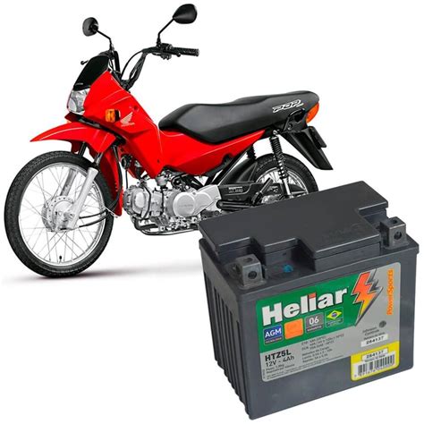 Bateria Moto Heliar Pop Htz L Powersports Selada Ah V Submarino