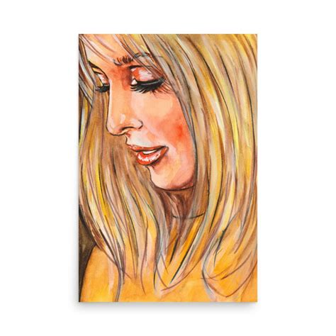 Sharon Tate Art Print Poster Watercolor Painting Etsy