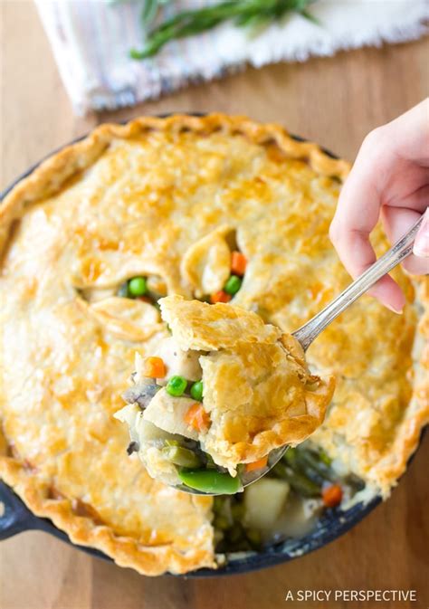 Skillet Turkey Pot Pie Video A Spicy Perspective