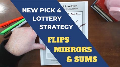 New Pick 4 Lottery System Sums Flips And Mirrors Youtube