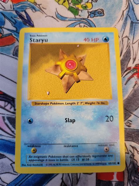 Pokemon Staryu Base Set 65 102 Shadowless NM Non Holo Common Card EBay