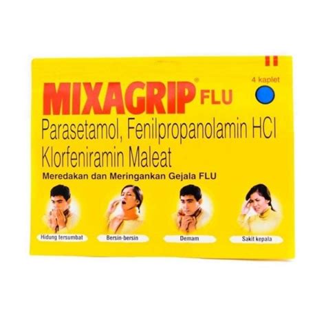 Mixagrip Flu Strip Tablet Obat Flu Dan Demam Lifepack Id